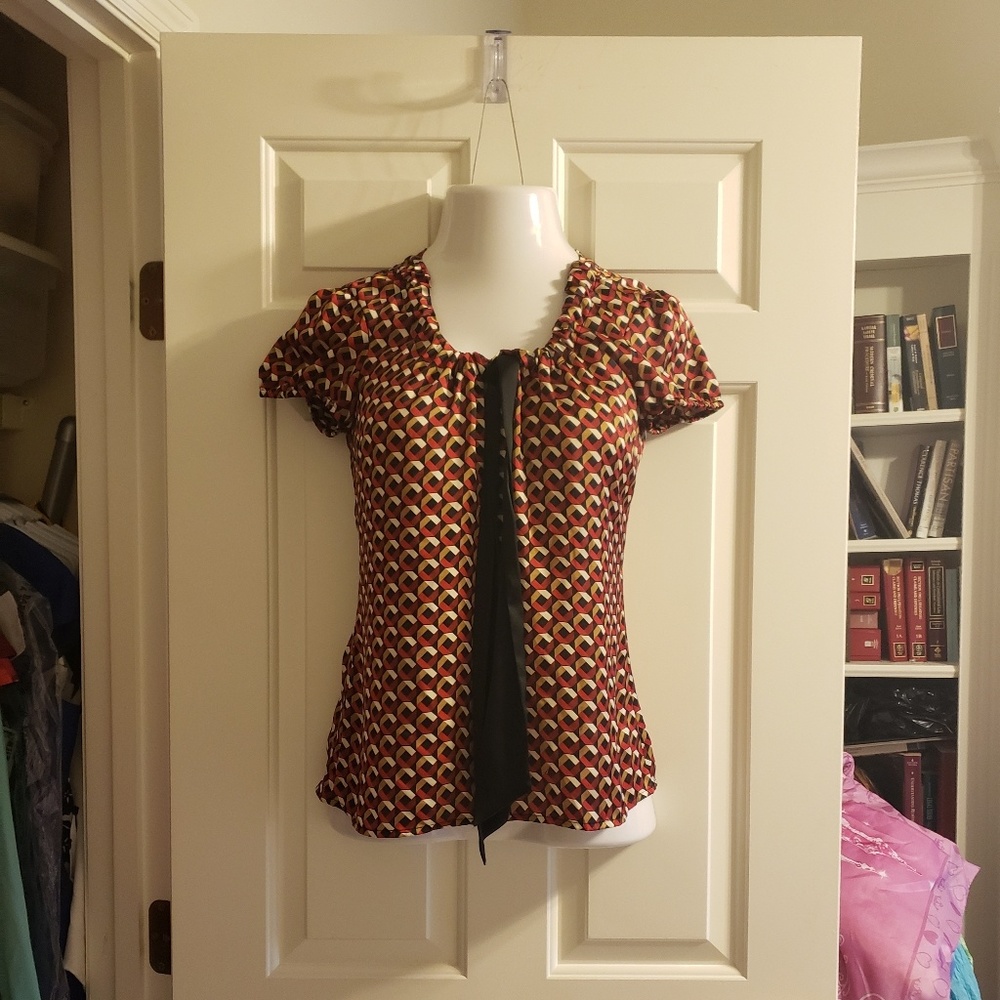 Ann Taylor Loft Top - geometric